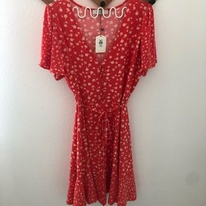 Flattering Floral Wrap Dress